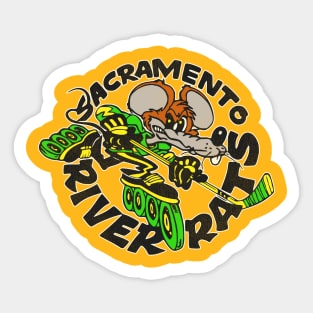 Defunct Sacramento Rats Roller Hockey Sticker